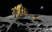 Chandrayaan-3 estudiará por dos semanas terrestres, medio día en el satélite, la composición mineral del suelo lunar.