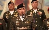 En cadena nacional el Ministro de Defensa, Vladimir Padrino López, reiteró el apego de la FANB al orden constitucional
