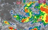 La Conagua alertó que la depresión tropical Diez generará lluvias puntuales torrenciales en Quintana Roo e intensas en zonas de Campeche y Yucatán.