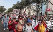 En julio pasado, peruanos también marcharon para exigir la renuncia de la presidenta Dina Boluarte y el cierre del Congreso en Lima.