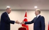 Durante su visita de trabajo de un día de duración el lunes, Erdogan discutió cuestiones regionales y globales actuales, así como las relaciones bilaterales con Putin.