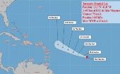 De acuerdo al último parte emitido por el organismo el centro de Lee se localizó a las 15.00 hora local (21.00 GMT) a 1.130 millas (1.815 kilómetros) al este del norte de las Antillas Menores.