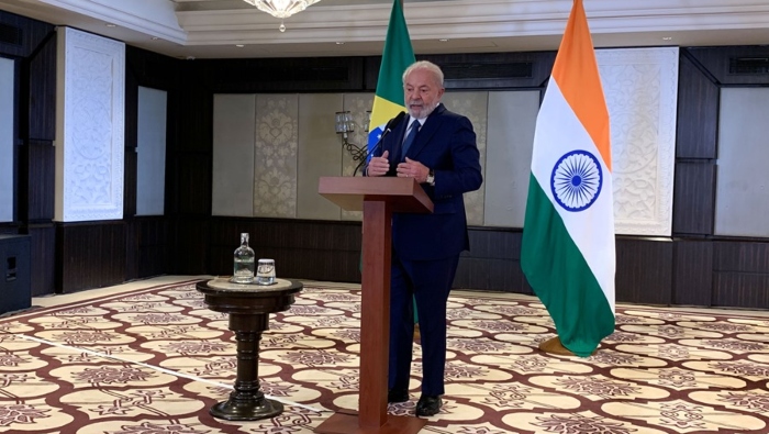 El líder del Partido de los Trabajadores de Brasil hizo las declaraciones desde Nueva Delhi, la India.