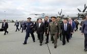 El ministro Serguéi Shoigú le enseñó a Kim Jong-un, tres aviones de combate rusos y misiles hipersónicos Kinzhal desplegados en un caza MiG-31I