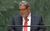 En su discurso ante la Asamblea General de Naciones Unidas, Gonsalves señaló que los retos para el desarrollo sostenible no se cumplirán en 2030.