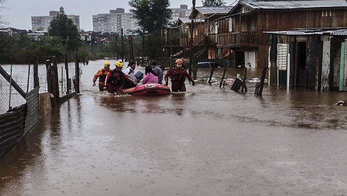 El balance más reciente asegura que las lluvias y el granizo en Río Grande do Sul ha dejado a al menos 1025 personas sin hogar y unas 50.000 se han visto afectadas por el clima.