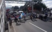 Los manifestantes bloquearon la ruta Interamericana y en la Franja Transversal del Norte pernoctaron en un puente que divide dos departamentos de la región norteña.
