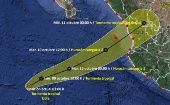 Este lunes se espera que Lidia se desarrolle hasta huracán categoría 1, con vientos de 119 a 153 km por hora.