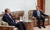El presidente sirio Al Assad condenó las "sangrientas" acciones de Israel contra el pueblo palestino.