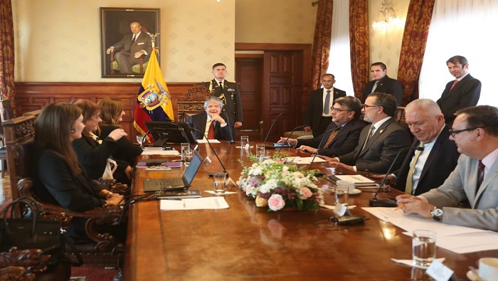 Lasso aclaró que el tema de seguridad de Ecuador estará a la orden del día hasta el último día de su gestión como presidente.