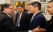 El presidente Gustavo Petro se reunió con empresarios chinos por el metro de Bogotá.