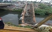 Tras su colapso el puente quedará clausurado por las autoridades mexicanas. 
