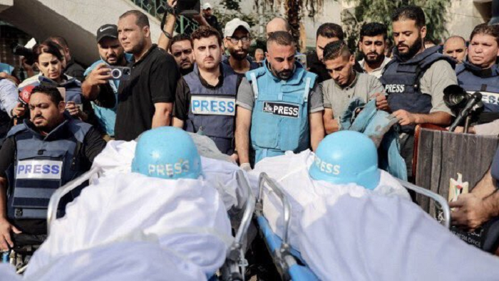 La masacre de los profesionales es el resultado de la intención del ejército Israel de silenciar comunicativamente los crímenes hacia la población civil de la franja de Gaza.