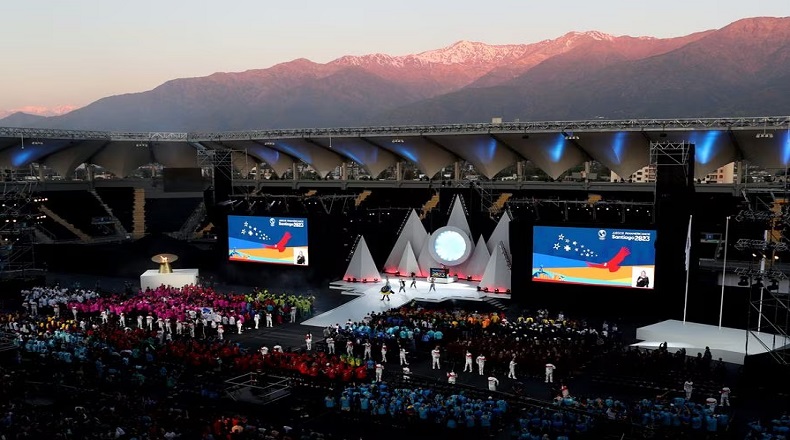 Ante miles de asistentes tuvo lugar la clausura de los juegos en el Parque Bicentenario de Cerrillos, en Santiago de Chile.