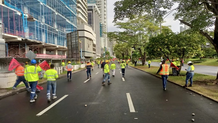 Manifestantes bloquearon vías en diversos puntos de la capital panameña.