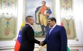 La reunión entre el presidente Maduro y el ministro húngaro se produjo en el Palacio de Miraflores, en el marco de la visita oficial que Szijjártó realiza a Venezuela.