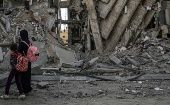 Se reportan 239 escuelas públicas bombardeadas en la Franja de Gaza, de las cuales 45 fueron destruidas.