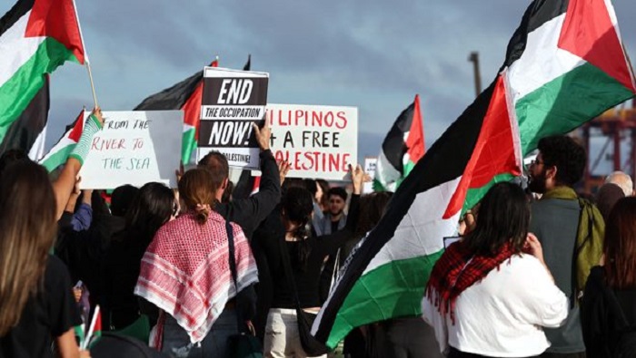 Para expresar su solidaridad con el pueblo de Palestina, cientos de personas se manifestaron en la ciudad australiana de Sídney.