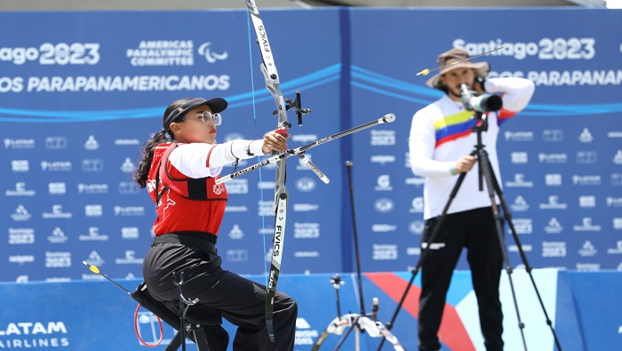 Daniela Campos, la primera peruana en subir a lo más alto del podio en Chile y convertirse en reina del arco recurvo del paratiro parapanamericano