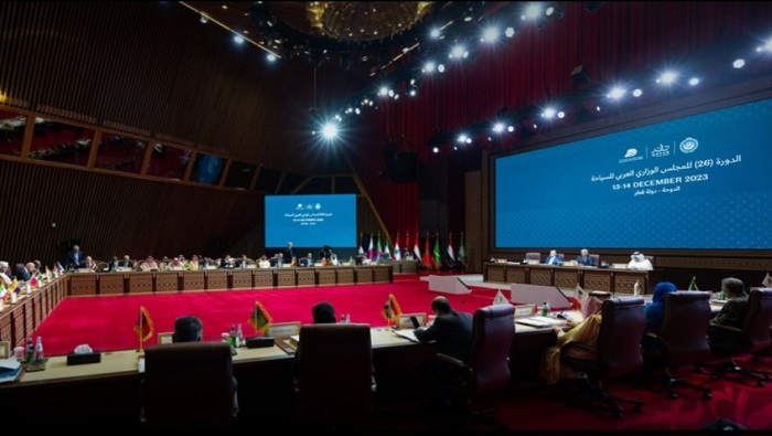 El encuentro aconteció al margen de la 26 sesión del Consejo de Ministros Árabes de Turismo con sede en Doha.