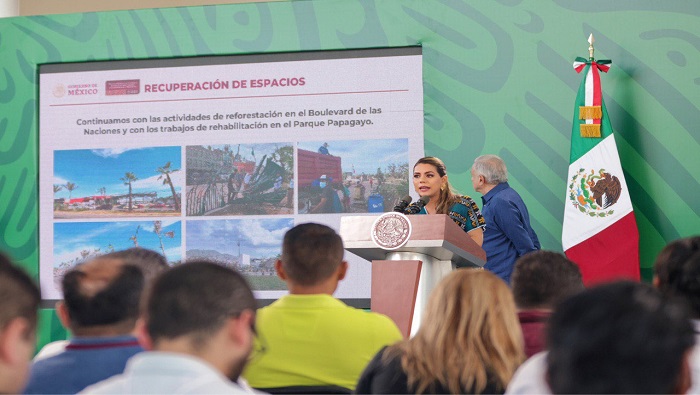 “Acapulco se está reactivando, y como resultado de la coordinación y esfuerzos conjuntos, hemos logrado el restablecimiento de los servicios