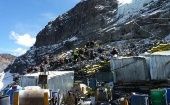 La población de La Rinconada está a más de 5.000 metros de altura, y es conocida por las minas de oro que hay en la zona cercana.