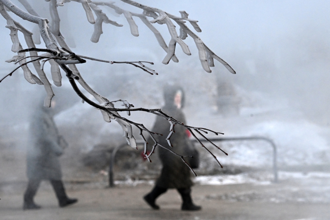 La víspera el frío extremo se instaló en Moscú con temperaturas de 25 grados bajo cero.