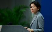 "La parte china está muy descontenta y se opone resueltamente" a las declaraciones de Marcos, afirmó la portavoz del Ministerio de Asuntos Exteriores de Pekín, Mao Ning,