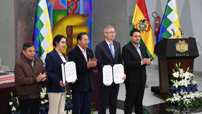 El presidente boliviano destacó que se trata de un paso trascendental para la consolidación de la industria del litio.