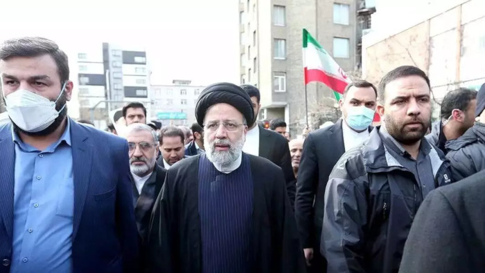El presidente Raisi pronunció un discurso en la Plaza Azadi en el cual subrayó el apoyo de su país a Palestina.