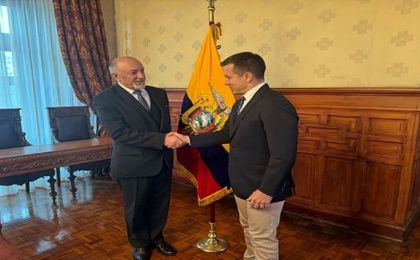 El presidente ecuatoriano mantuvo un encuentro con el embajador de Rusia en la ciudad de Guayaquil.