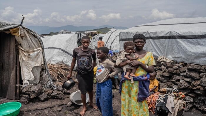 Desde el inicio de las hostilidades, el pasado 14 de febrero, unas 144.000 personas se han visto forzadas a huir desde sus aldeas a campamentos de desplazados en las afueras de Goma.