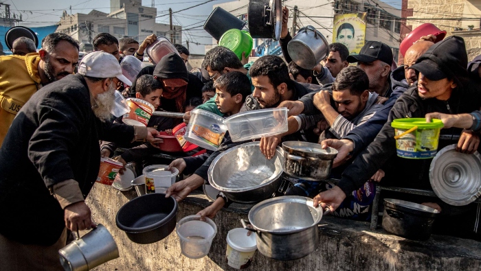 Unos 2,2 millones de personas en Gaza atraviesan por una situación de crisis alimentaria.