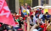 The Venezuelan president was greeted by the joyful and massive support of the members of the United Socialist Party of Venezuela (PSUV) and the Bolivarian people. Mar. 25, 2024. 