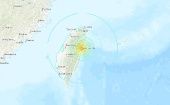 Minutos después se informó sobre otro terremoto, este de magnitud 6,6, que también ocurrió frente a las costas de Taiwán.