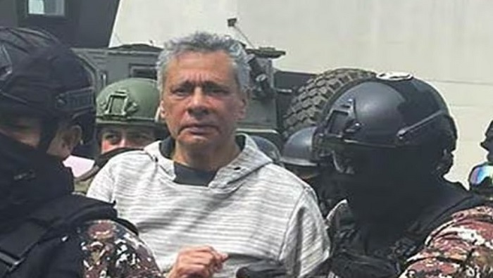 El político se encontraba en la cárcel, desde el sábado 6 de abril, luego de haber sido detenido durante la noche del viernes 5 dentro de la embajada de México en Ecuador.