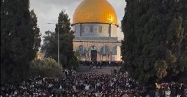 Eid Prayer at the Al-Aqsa Mosque in occupied Jerusalem, April, 2024.