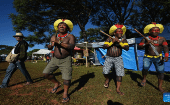 Indígenas brasileños exigen sus derechos ancestrales.