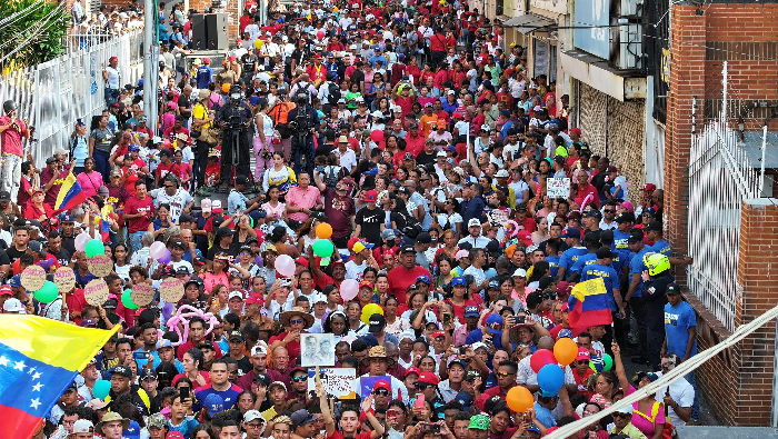 Se juntó la diversidad de líderes comunitarios y pobladores del municipio Vargas, que manifestaron el desacuerdo con el imperialismo.